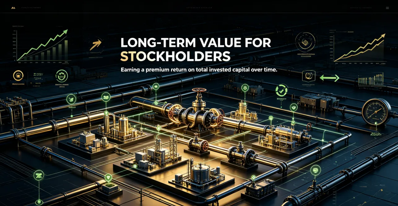 Premium return through sustainable value creation.