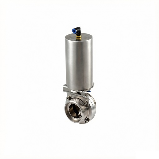 Sanitary Pneumatic Threaded Butterfly Valve