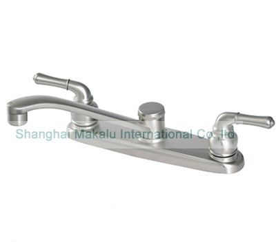 Twin handle centre set kitchen faucet